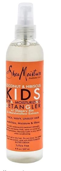 SheaMoisture Coconut & Hibiscus Kids Extra-Moisturizing Detangler 8oz bottle
