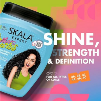 Nourish and define your curls with Skala Expert 2-in-1 Mais Cachos! This deep hydration hair mask & leave-in conditioner tames frizz, adds shine, and enhances natural curls. Shop now for healthier, bouncier curls!
