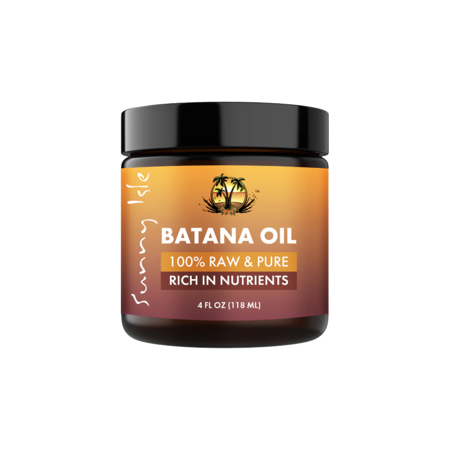 Sunny Isle Batana Oil bottle used for scalp and hair nourishment