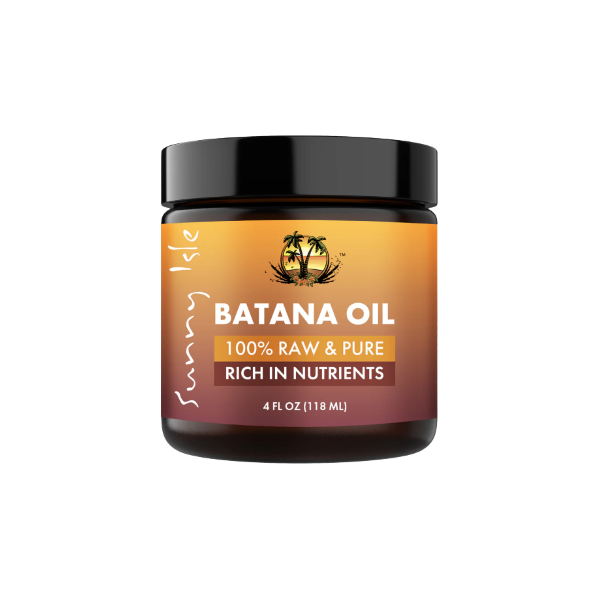 Sunny Isle Batana Oil bottle used for scalp and hair nourishment