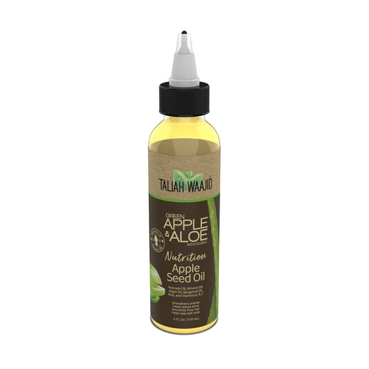 Taliah Waajid Green Apple & Aloe Apple Seed Oil 4oz for scalp nourishment and lightweight shine