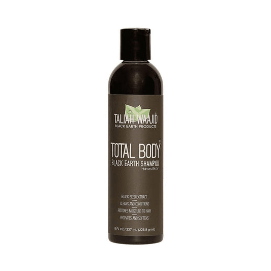 Taliah Waajid Total Body Black Earth Shampoo 8oz for gentle cleansing of natural hair and locs
