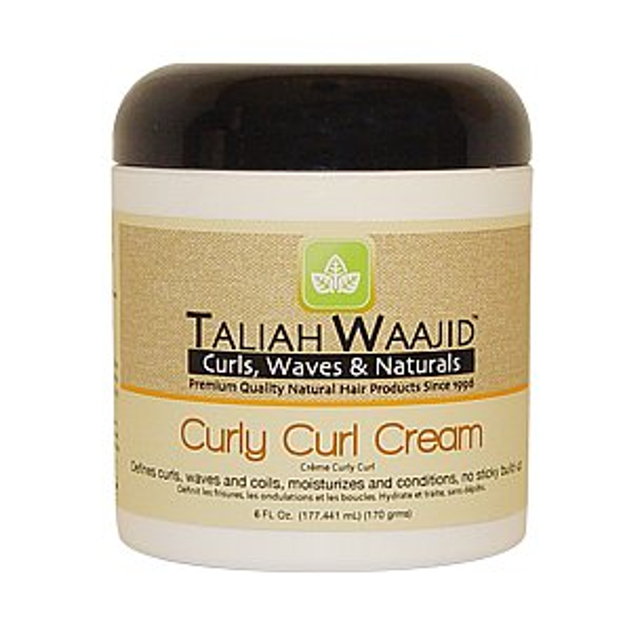 Taliah Waajid Curly Curl Cream 6oz for defining and moisturizing curls and coils