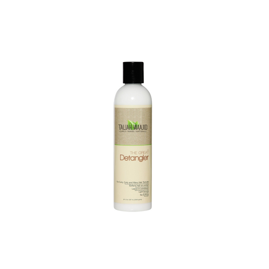 Taliah Waajid The Great Detangler – A softening leave-in conditioner that eases combing, adds slip, and reduces breakage for curly and textured hair.