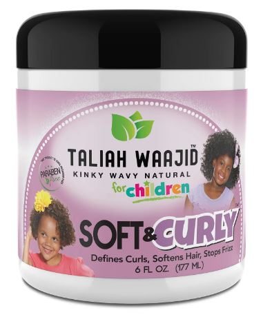 Taliah Waajid Kids Soft & Curly 6oz curl cream for children’s textured hair