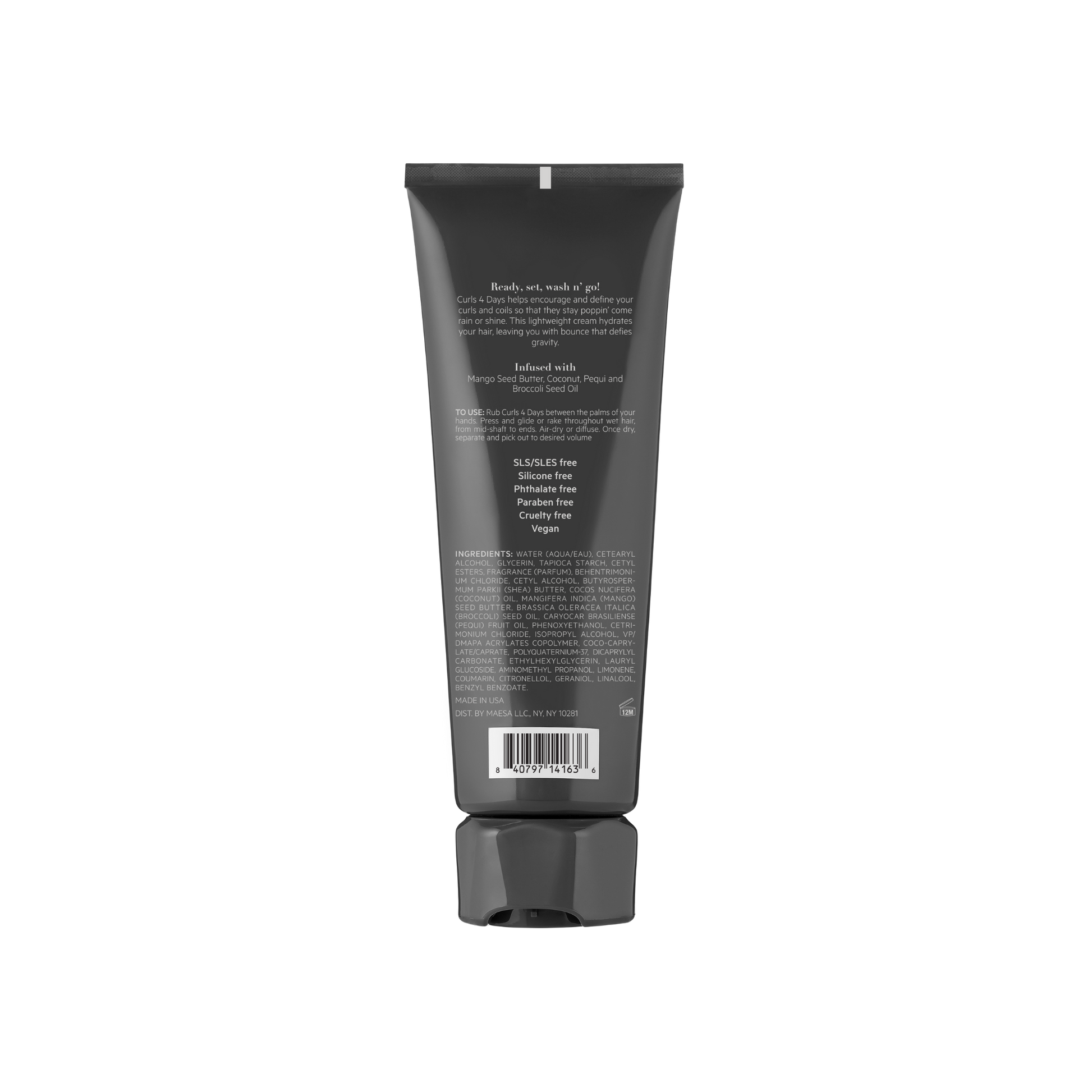 TPH by Taraji Curls 4 Days Curl Crème – A lightweight curl-enhancing cream infused with shea butter and coconut oil for long-lasting definition and frizz-free hydration.