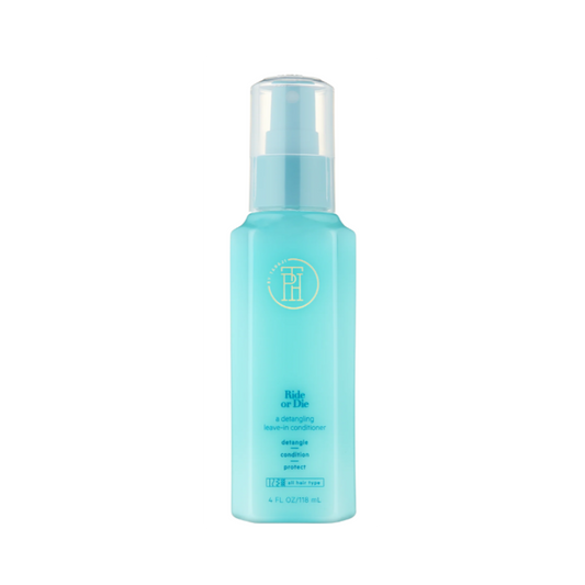 TPH by Taraji Ride or Die Leave-In Conditioner – A nourishing leave-in treatment with aloe vera, shea butter, and biotin to hydrate, detangle, and strengthen hair.