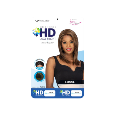 Vivica A. Fox Wig Collection Lucca featuring a sleek natural texture and lightweight cap construction