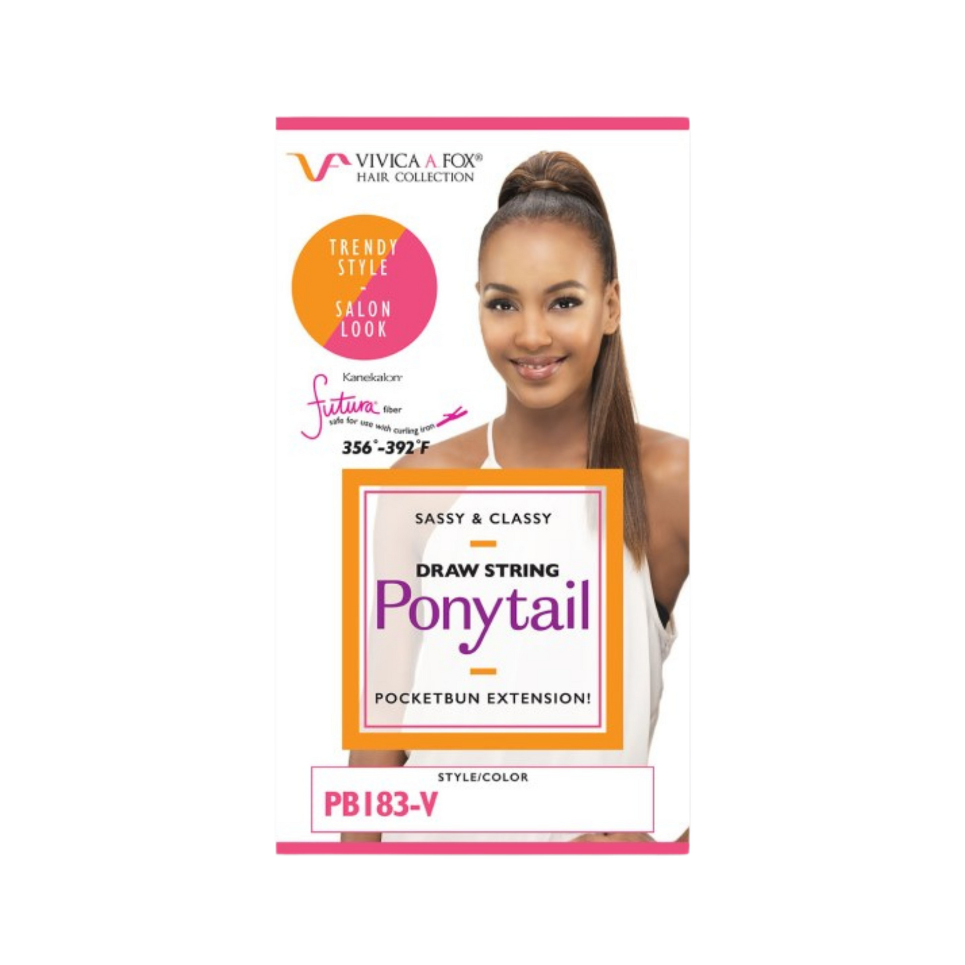 Vivica Fox Drawstring Ponytail – High-quality synthetic ponytail with a secure drawstring fit.