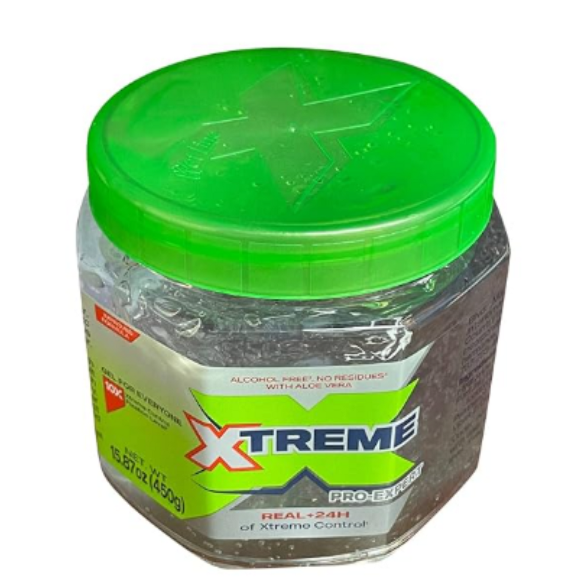 Xtreme Extra Hold Clear Gel – Alcohol-free, strong hold gel for curls, braids, and sleek styles.