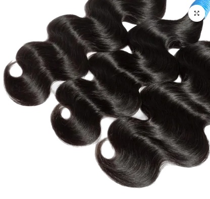 Youzuri Beauty Body Wave Brazilian 100% Virgin Hair featuring soft waves and natural-looking volume.
